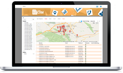 Sistema CRM laptop